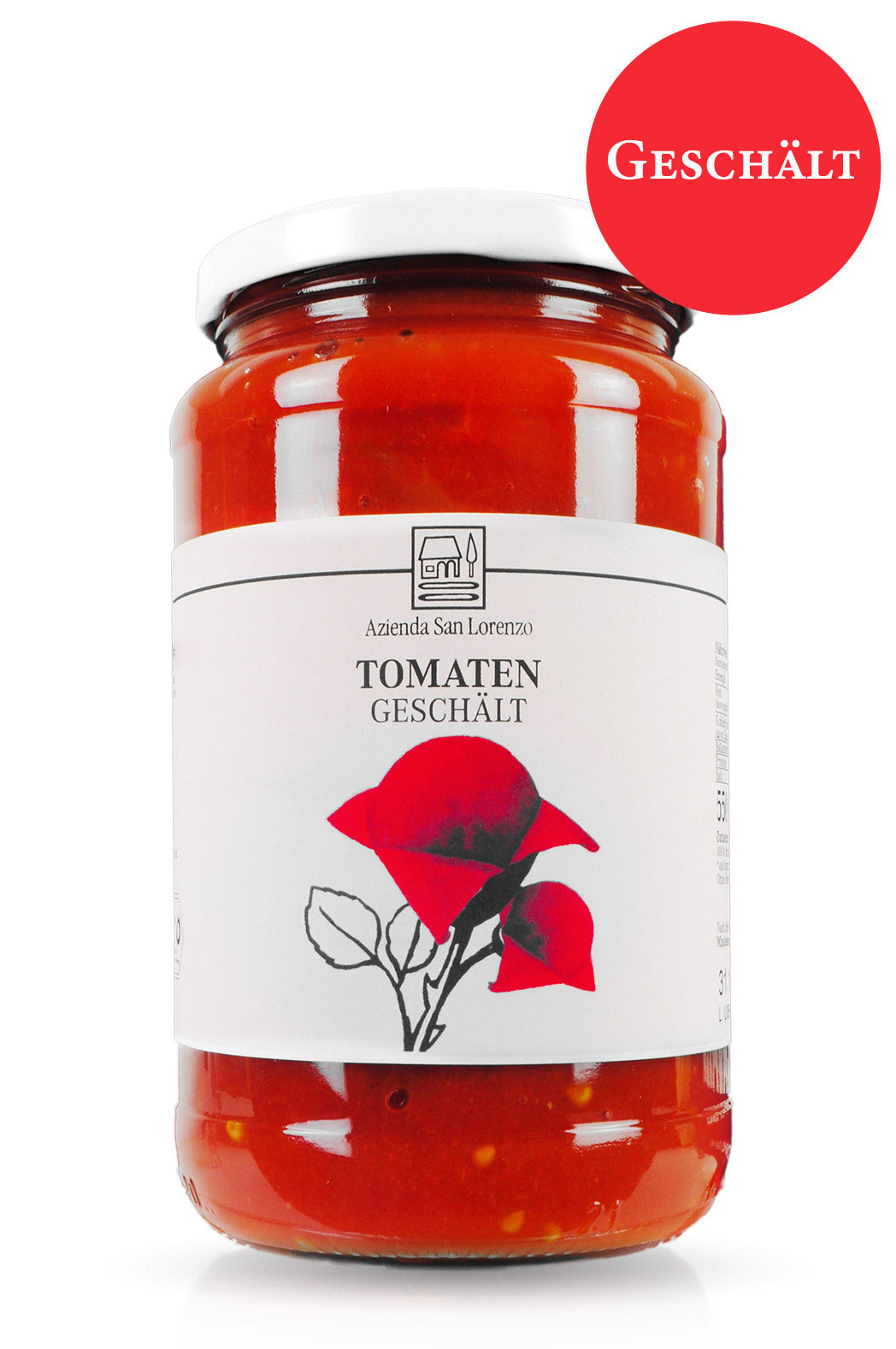 Bio geschälte Tomaten San Marzano Tomatensauce Italien