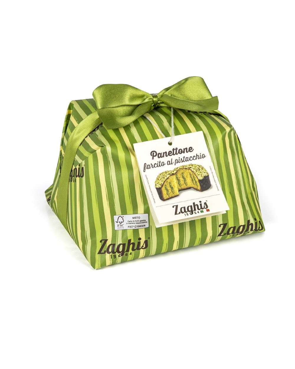 Panettone mit Pistazie gefüllt und weißer Schokolade aus Italien online kaufen 