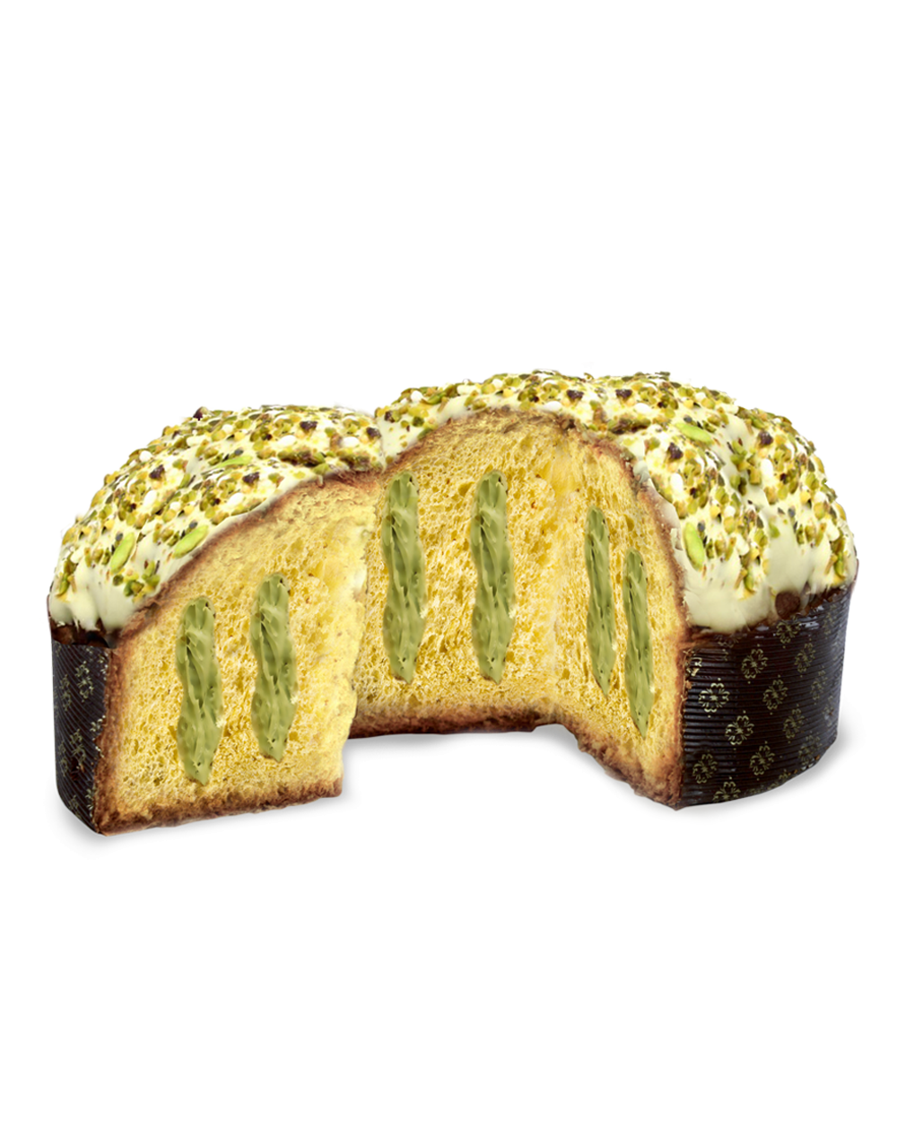 Panettone mit Pistazie gefüllt und weißer Schokolade aus Italien online bestellen