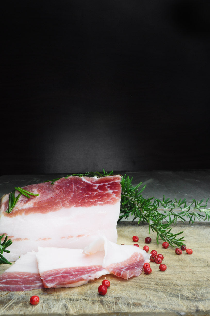 Italienischer Lardo Speck online kaufen fettiger Speck Feinkost