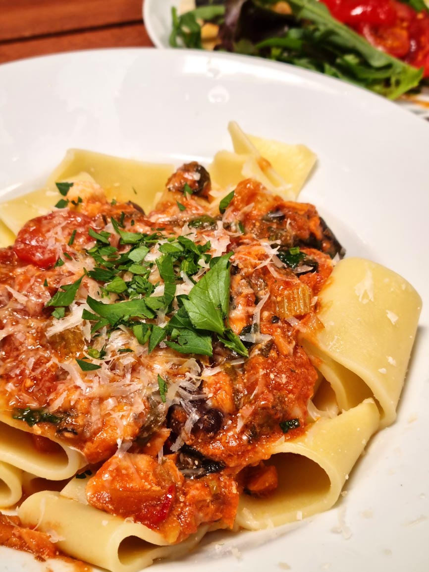 Paccheri mit Thunfischsauce