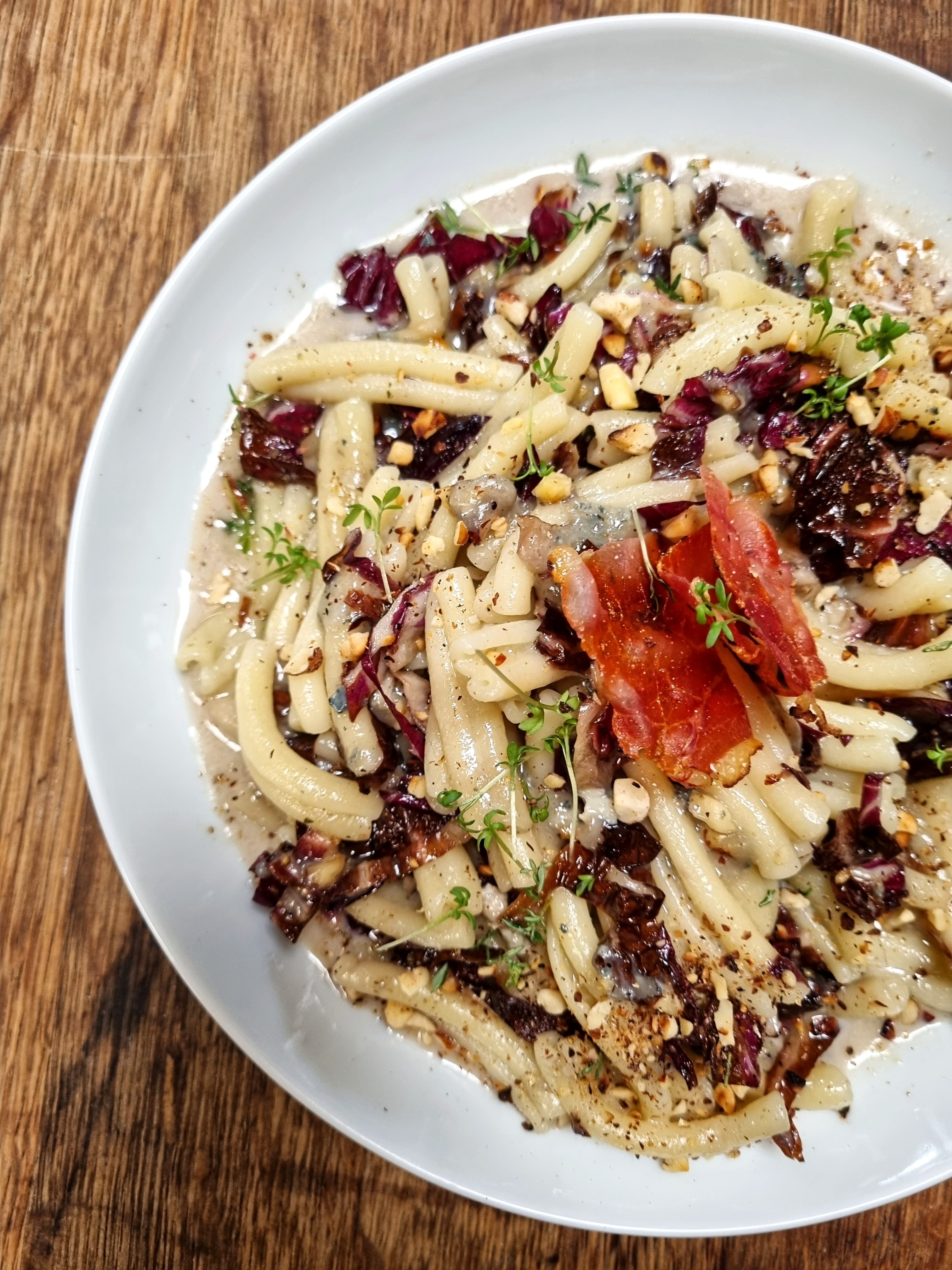 Casarecce mit Gorgonzola und Radicchio