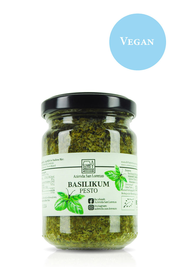 Veganes Basilikumpesto aus Italien Online kaufen