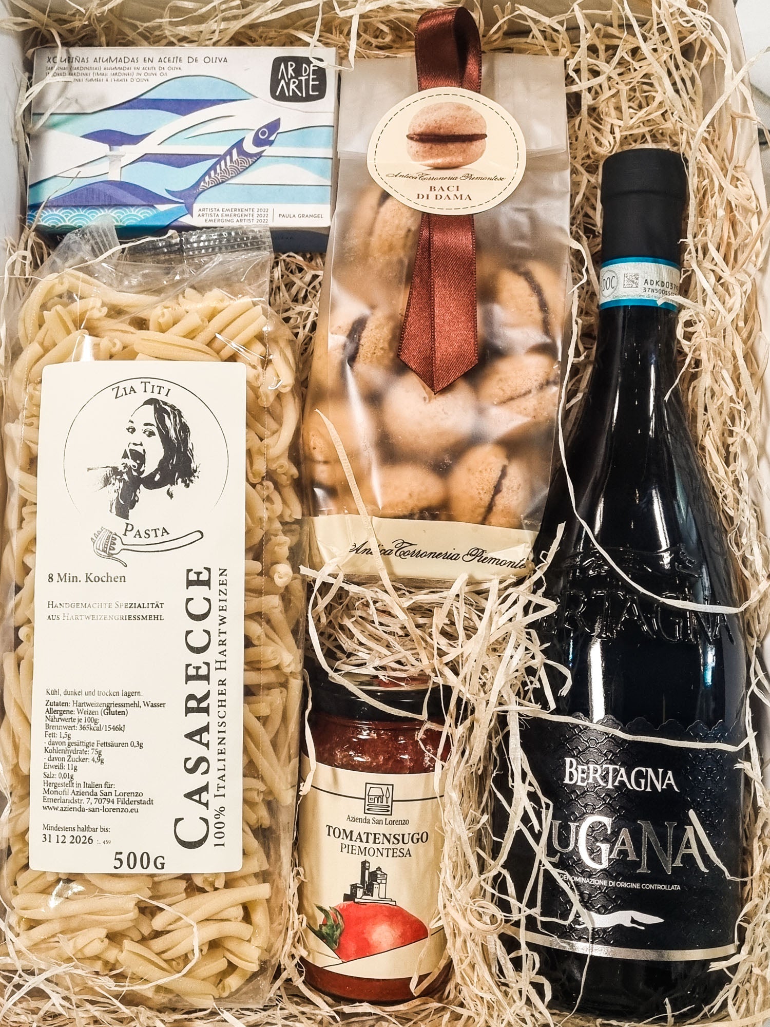 Geschenkkorb online kaufen mit italienischen spezialitäten