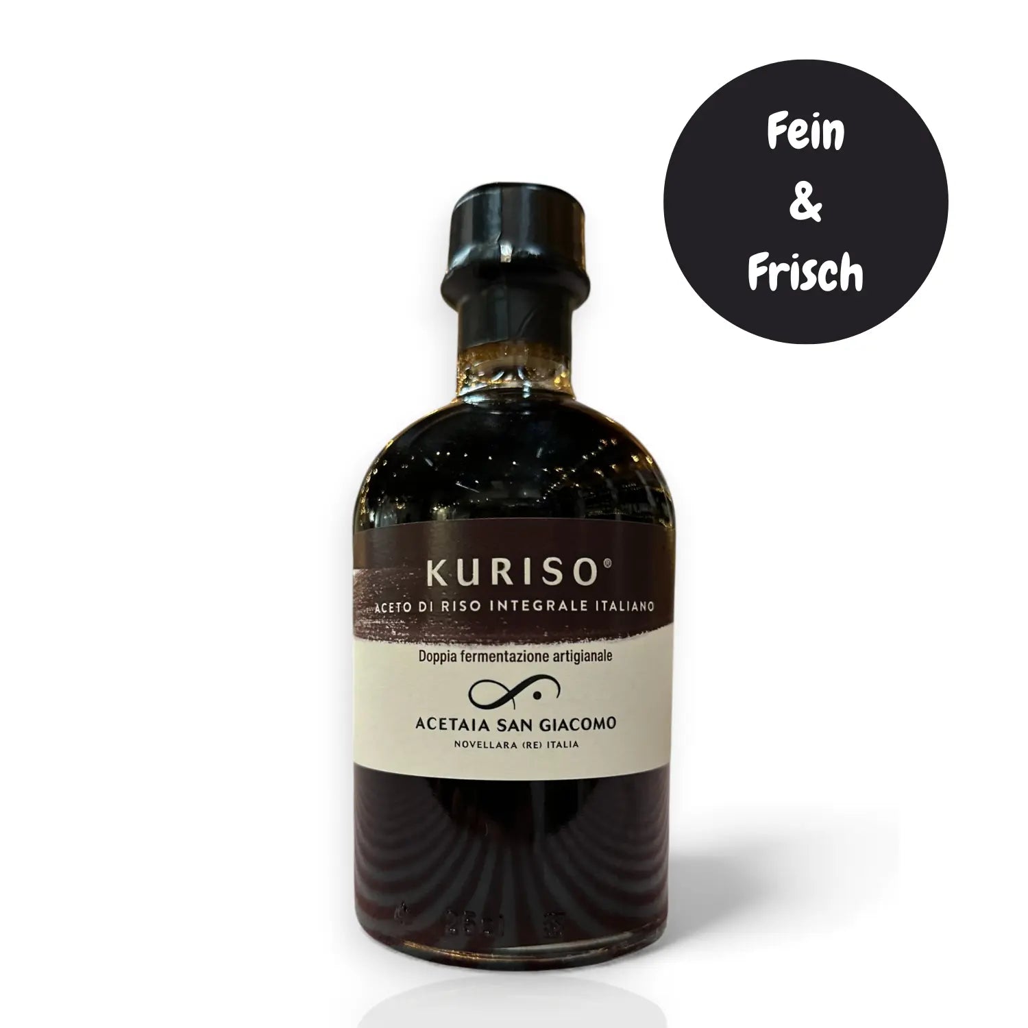 Kuriso italienischer Vollkornreis-Essig von Acetaia San Giacomo in 250-ml-Flasche