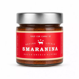 Ragù Bovino Smaranina von Fratelli Corrà – italienische Pastasauce mit lokalem Rindfleisch im Glas