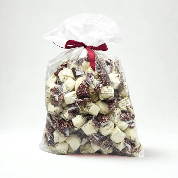 Weißer Nougat Praline Tartufi aus Italien Piemonte 1kg Packung