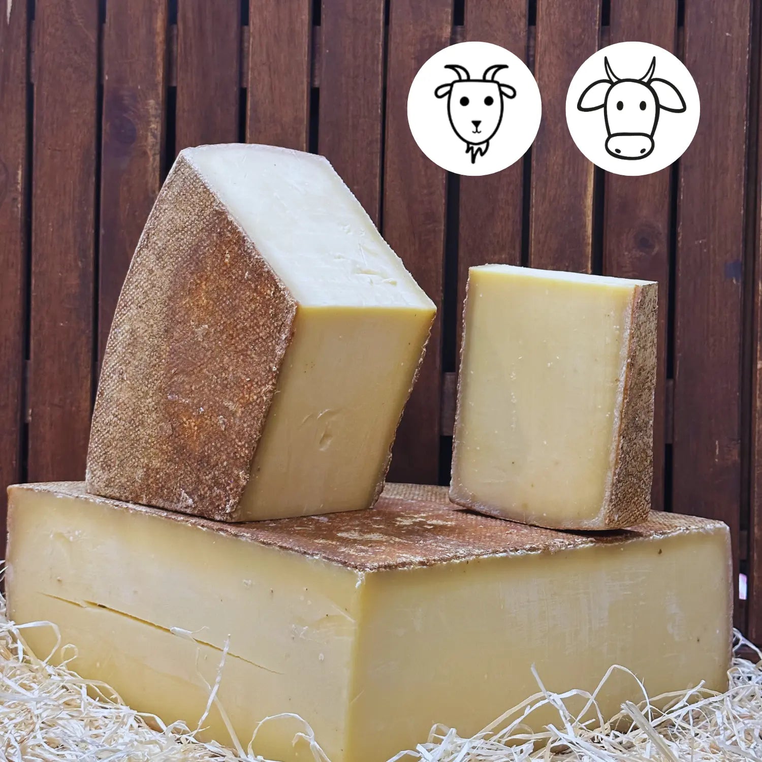 Tselé Alpkäse, 30 Monate gereift, würzig und mit Salzkristallen.