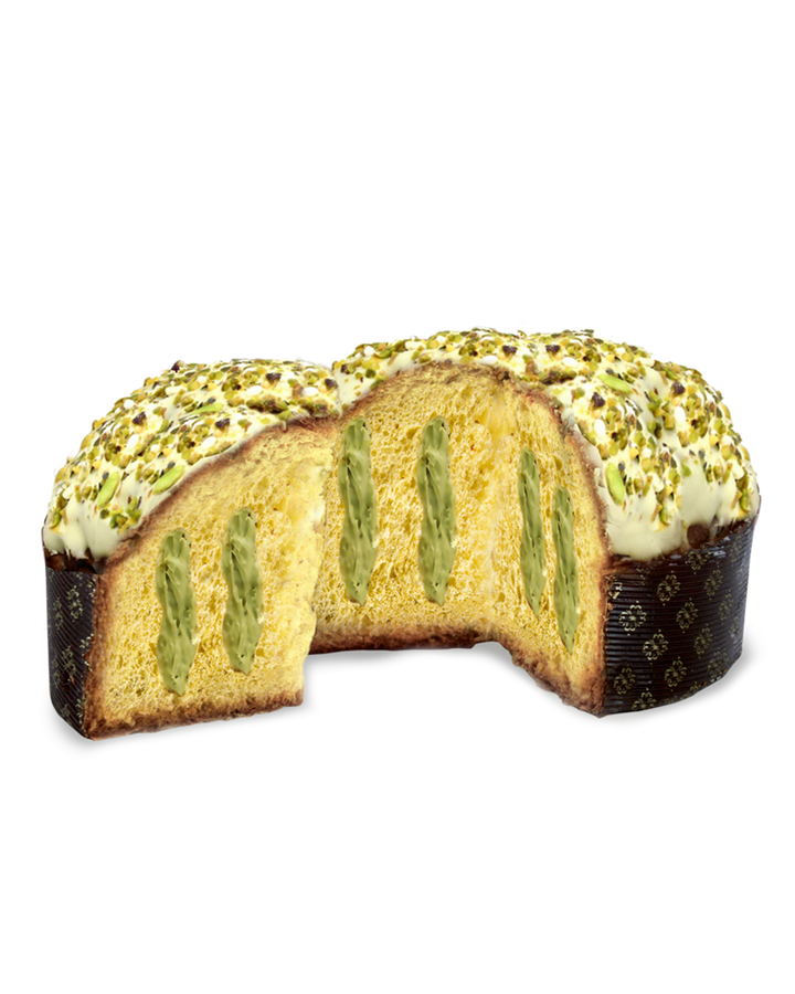 Panettone mit Pistazie gefüllt und weißer Schokolade aus Italien online bestellen